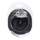 Menottes dures en peluche - Noires