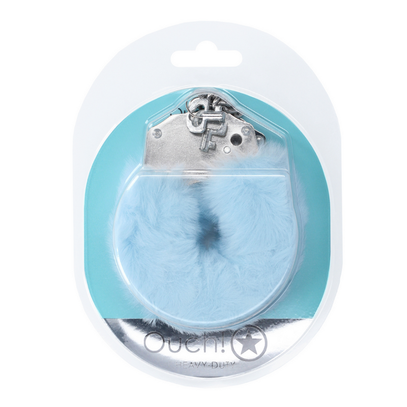 Menottes duveteuses robustes - Bleu Poudré