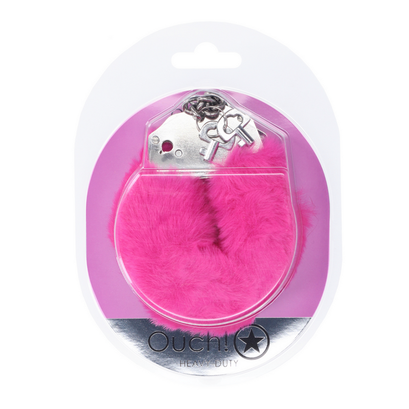 Menottes Fluffy robustes - Roses