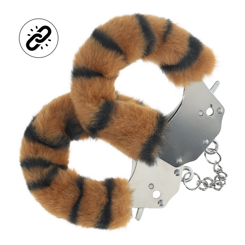 Menottes Fluffy lourdes - Tigre