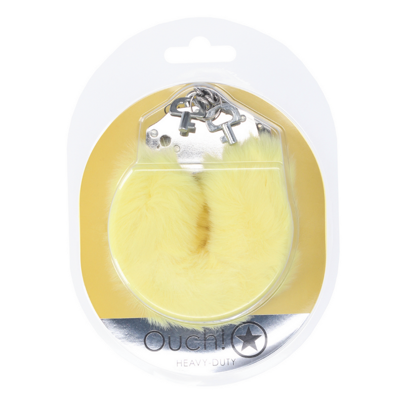Menottes Fluffy robustes - Jaune