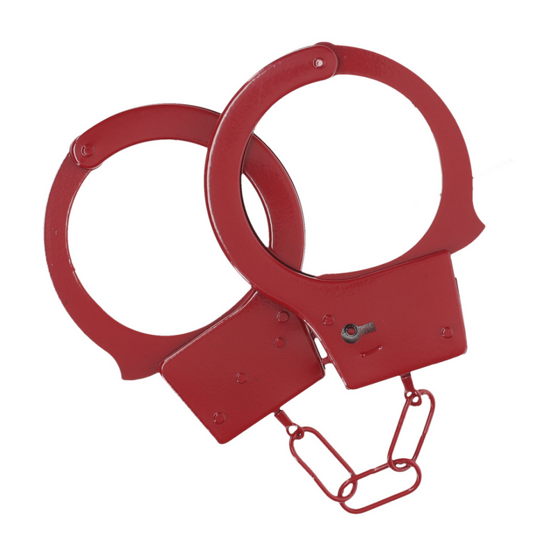 Menottes en métal classiques - Rouge