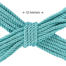 Corde de bondage en polyester - 10 m - Bleue