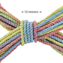 Corde de bondage en polyester - 10 m - Multicolore pastel