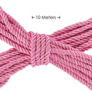 Corde de bondage en polyester - 10 m - Rose