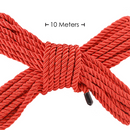 Corde de bondage en polyester - 10 m / 32,8 ft - Rouge