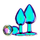 Collection Venise - Ensemble de plugs anaux en métal - Iridescent