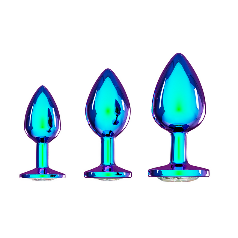 Collection Venise - Ensemble de plugs anaux en métal - Iridescent