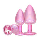Collection Paris - Ensemble de Plug Anal en Métal - Rose