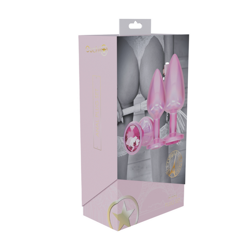 Collection Paris - Ensemble de Plug Anal en Métal - Rose