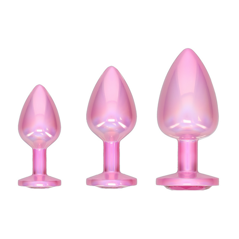Collection Paris - Ensemble de Plug Anal en Métal - Rose