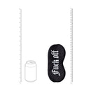 Foutez le camp - Masque en satin imprimé - Noir