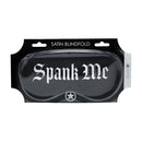 Spank Me - Masque en satin imprimé - Noir