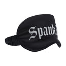 Spank Me - Masque en satin imprimé - Noir