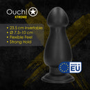 Overdrive - Anal Plug - 1265 gr / 23,5 cm - Black