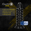 Spiral Force - Anal Plug - 990 gr / 23,5 cm - Black
