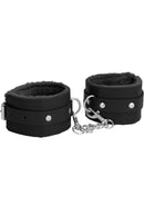 Menottes en cuir rembourrées