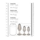 Set de plugs anal en acrylique