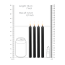 Bougies de Teasing - 4 Pièces - Grande - Noire