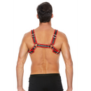 Harnais en cuir pour Bulldog avec boucles - S/M