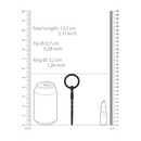 Plug pénien en silicone - 0,3 / 7 mm