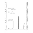 Dilateur rainuré en acier inoxydable - 0,3 / 8 mm