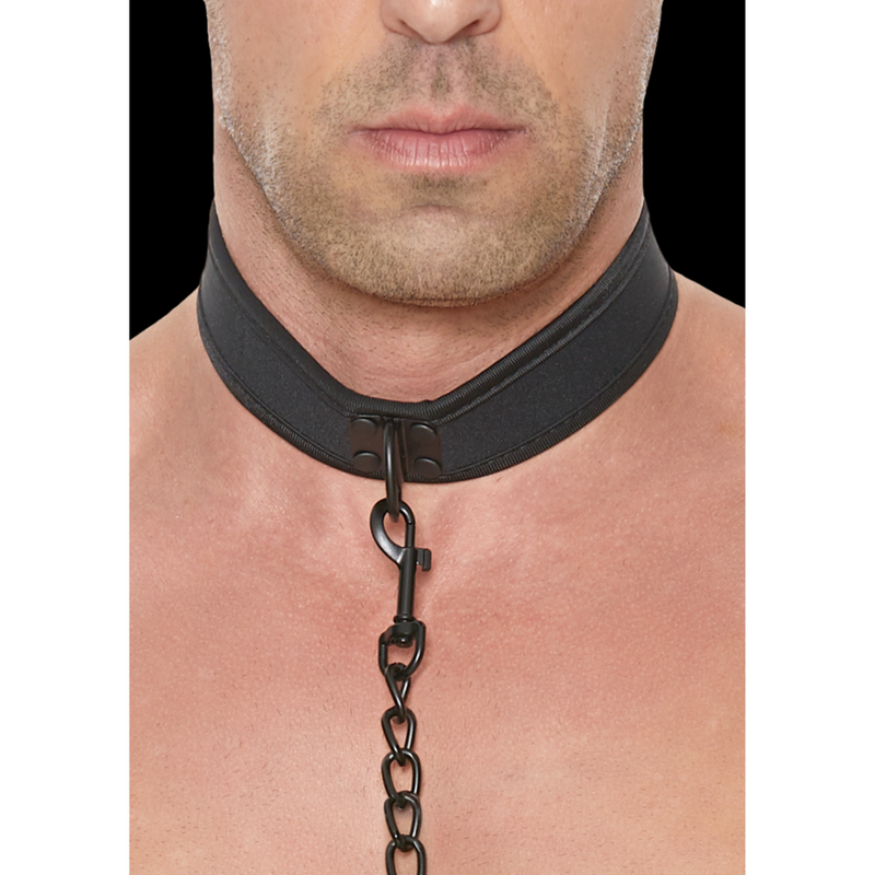 Collier en néoprène avec laisse
