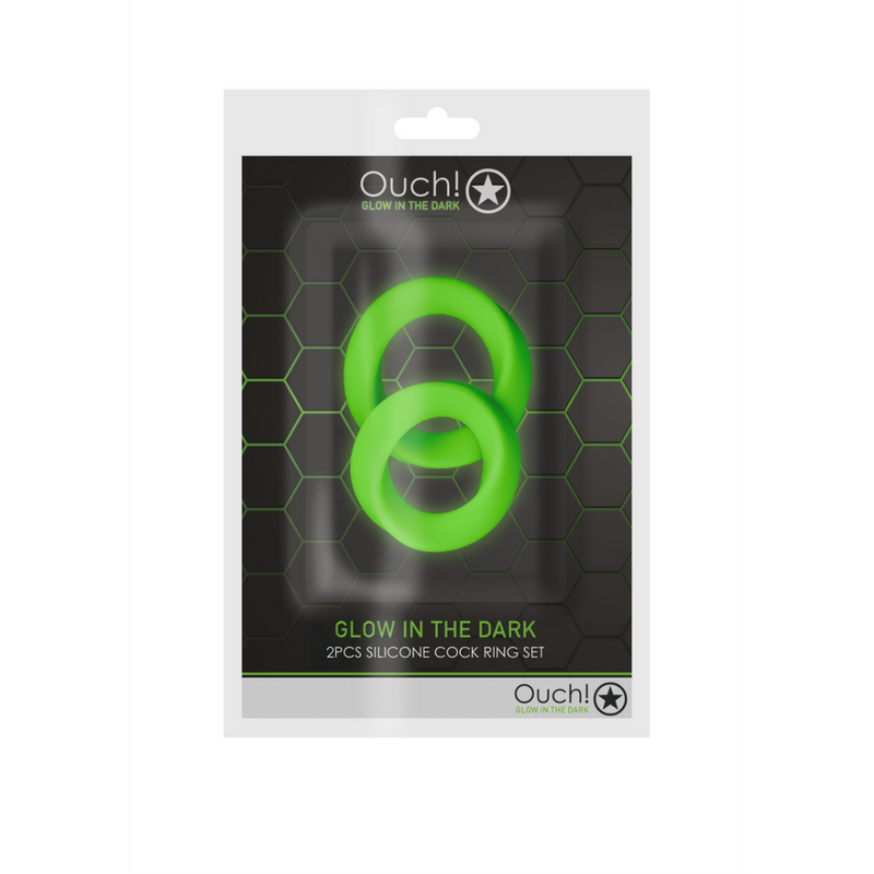 Cockring Set - Glow in the Dark - 2 Pieces