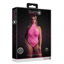 Body avec col halter - Grande taille - Rose néon