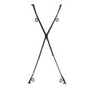 Croix de bondage à accrocher au porte - Noir