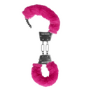 Menottes en métal pelucheuses - Rose