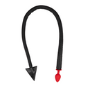 Plug Anal en Silicone Queue de Diable - Noir/Rouge