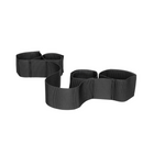 Set de menottes ajustables pour les mains et les chevilles - Noir