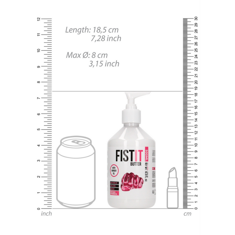 Waterbased Sliding Butter - 17 fl oz / 500 ml - Pump