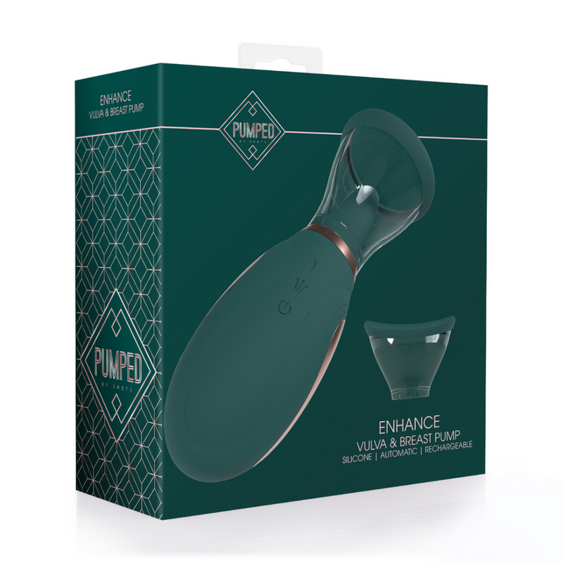 Enhance - Rechargeable Vulva and Breast Pump - Forest Green