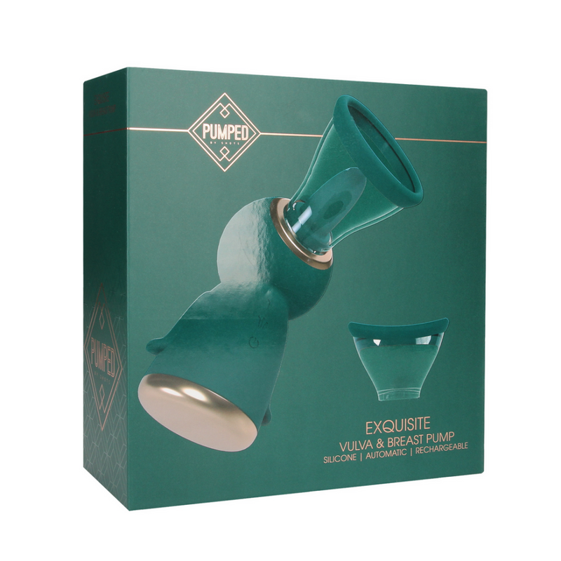 Exquis - Pompe rechargeable pour vulve et seins - Vert forêt