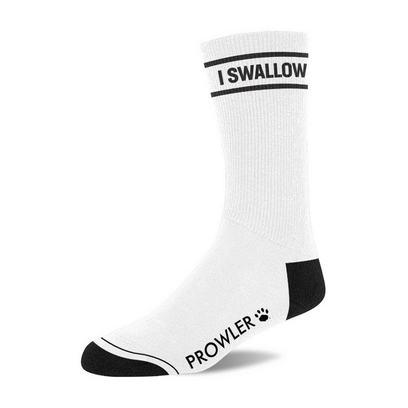 I Swallow Socks - White/Black