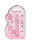 Dildo réaliste avec boules - 15 cm