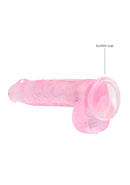 Dildo réaliste avec boules - 15 cm