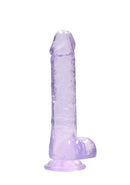 Dildo réaliste avec boules - 8 / 21 cm