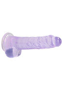 Dildo réaliste avec boules - 8 / 21 cm