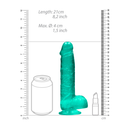 Dildo réaliste avec boules - 8 / 21 cm