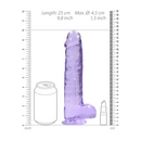 Dildo réaliste avec boules - 9 / 23 cm