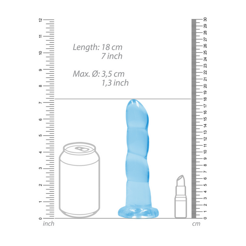 Dildo Non-Réaliste avec Ventouse - 7 / 17 cm