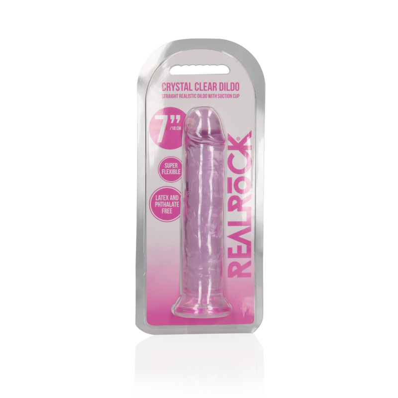 Straight Realistic Dildo with Suction Cup - 7'' / 18