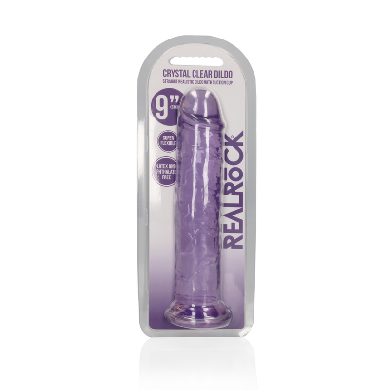 Dildo Réaliste Droit avec Ventouse - 9'' / 23