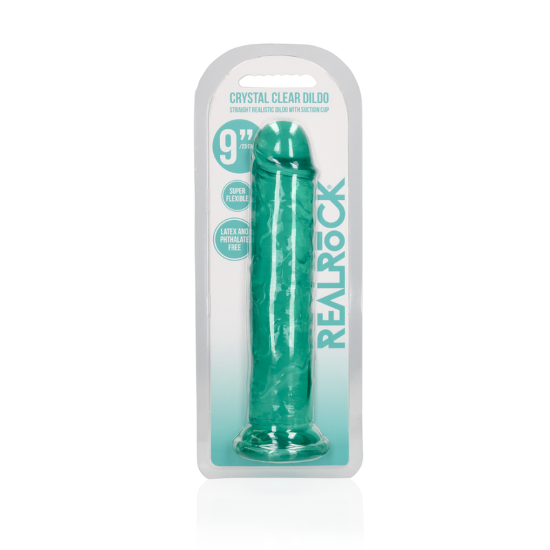 Dildo réaliste droit avec ventouse - 9'' / 23