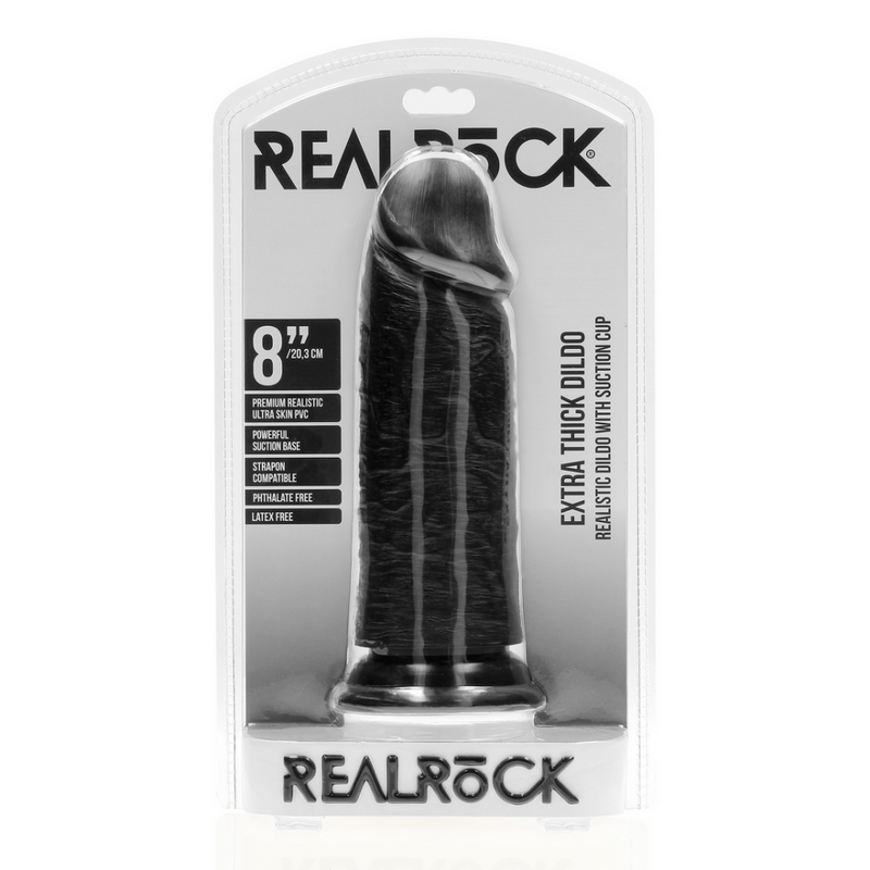 Extra Thick Straight without Balls 8 / 20,3 cm - Black