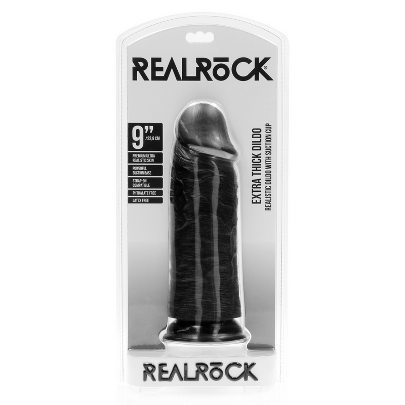 Extra Thick Straight without Balls 9 / 23 cm - Black