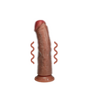 Vibrant Regular Curved Cock - 6 / 15,5 cm - Tan
